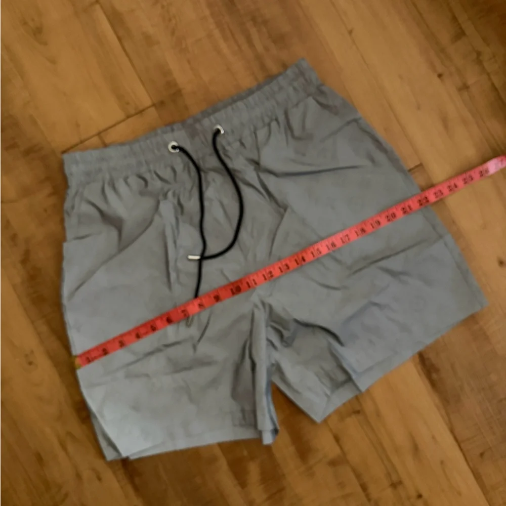 Black Monogram-Print Men's Swim Board Shorts